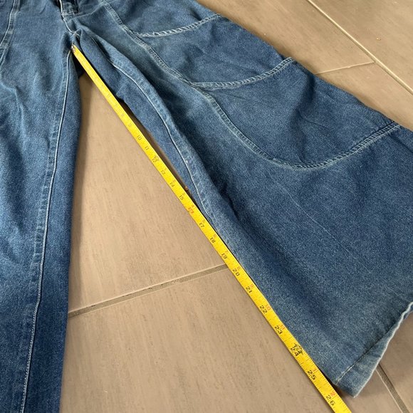 Vintage 90s Auraze for Beau Baker Multi Pocket Wide Leg Jeans - Picture 7 of 8